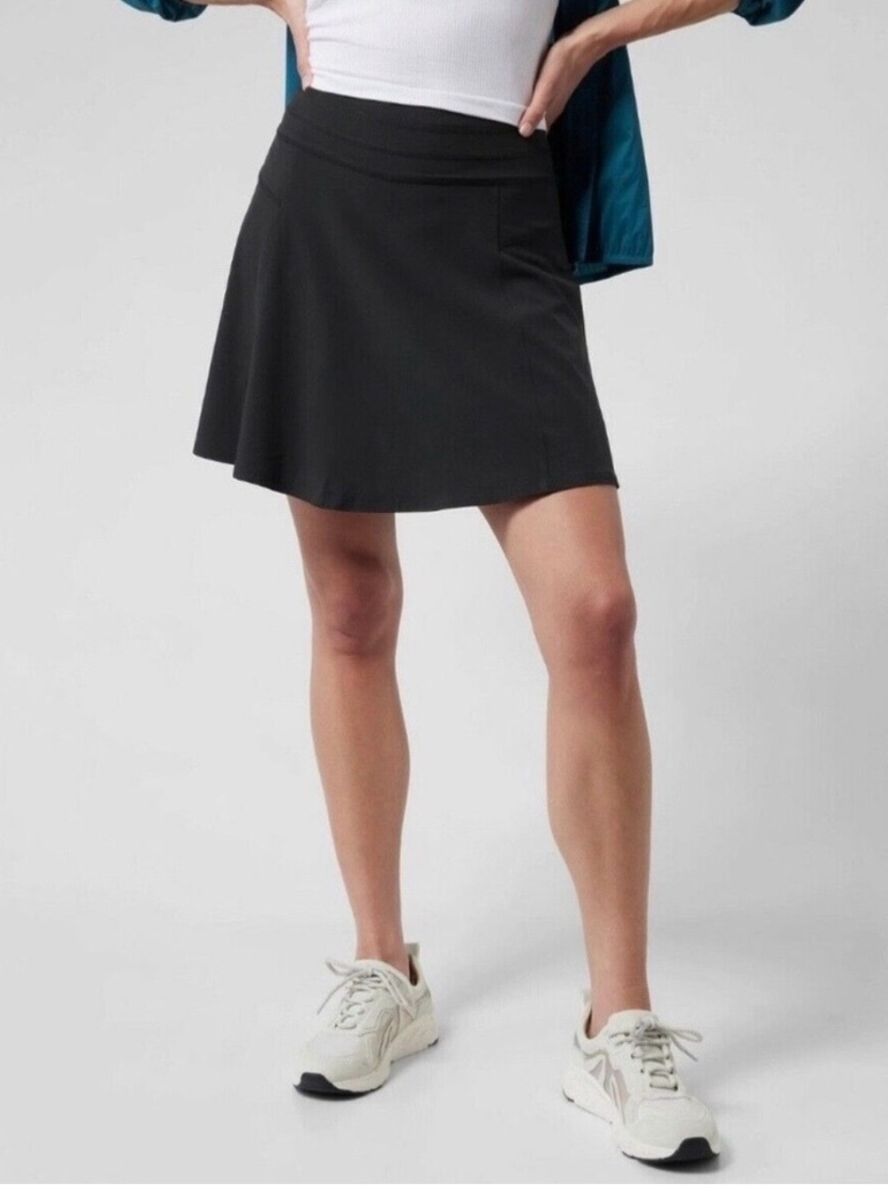 NWT Athleta All Day Skort/Skirt, BLACK SIZE 0